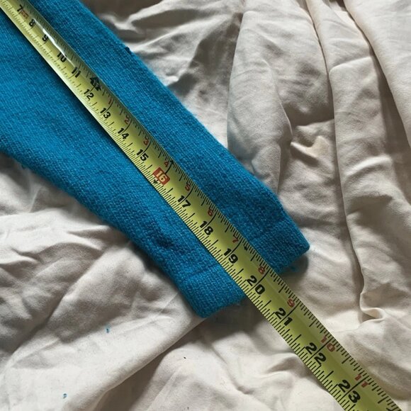 I.B. Diffusion VTG 90s Beaded Silk Blend Angora Sweater Women's Size M Blue - Picture 15 of 16